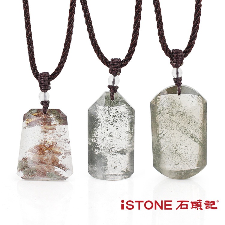 石頭記 水晶項鍊-綠幽靈水晶-幻象仙境 任選◉20D012